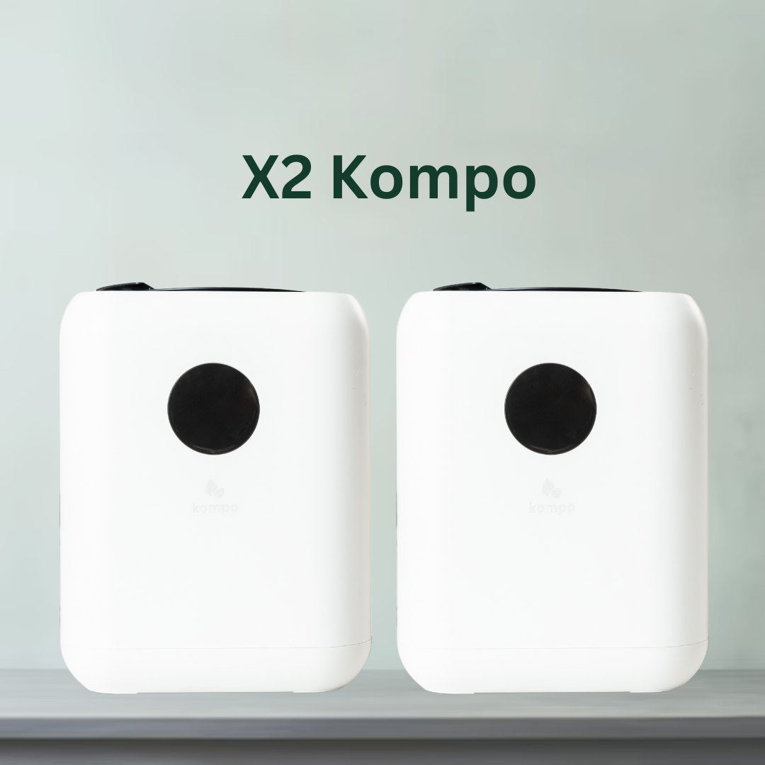 Kompo - One Touch Food Disposal (Twin Pack)