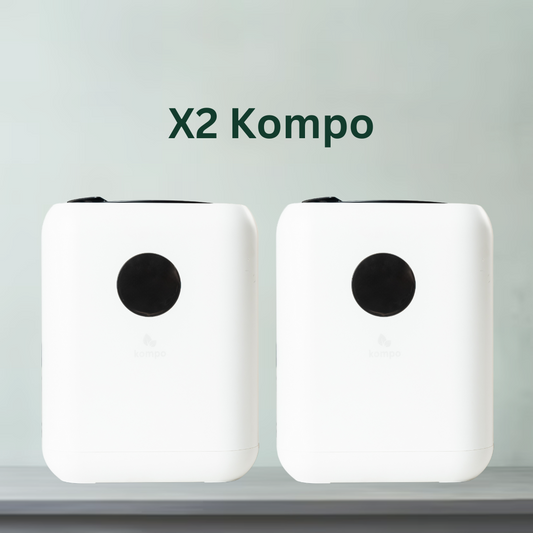 Kompo - One Touch Food Disposal (Twin Pack)